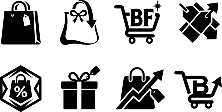 Environmentally friendly shopping bag icon with a leaf symbol promoting sustainable and green commerce