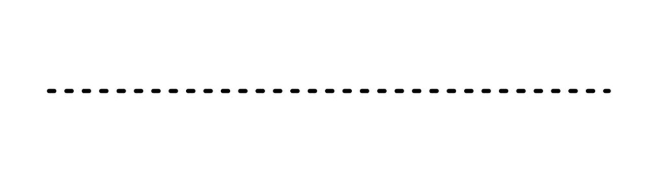 Horizontal dotted line design for divider, underline, border element, poster layout, template, Motion graphics of direction concept