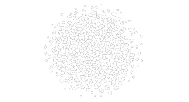 Abstract Geometric Pattern with Subtle Number 6 Shapes in a Minimalist White Background Vector