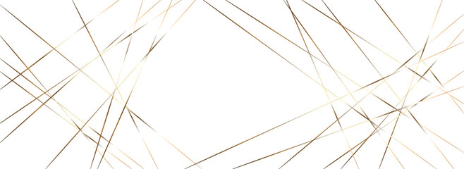 Fototapeta premium Abstract Bronze Geometric Line Background on White Minimal Surface. Elegant Brown and Gold Intersecting Lines Abstract Background Design.