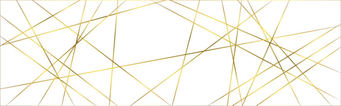 Abstract Bronze Geometric Line Background on White Minimal Surface. Elegant Brown and Gold Intersecting Lines Abstract Background Design.