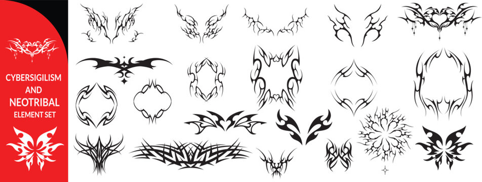 Cybersigilism Neo Tribal Images – Browse 828 Stock Photos, Vectors