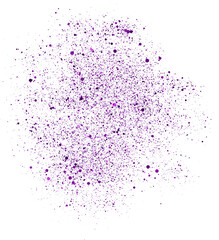 Naklejka premium Purple Dust Splash