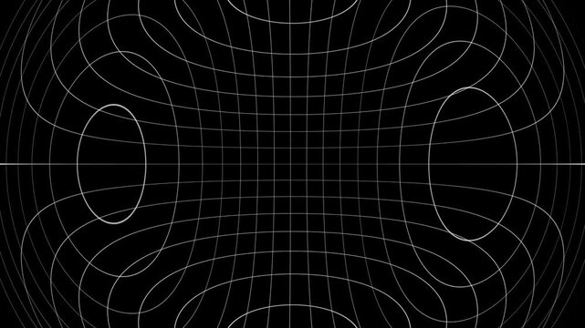 simple white glowing exposable gried line animation video background in dark background 16 to 9 retio