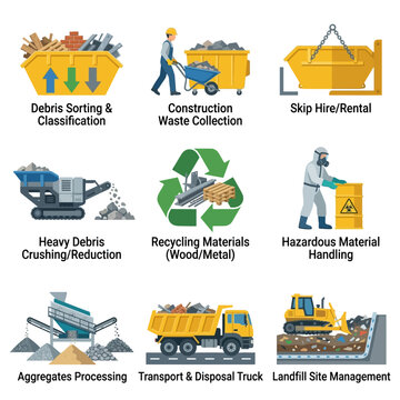 Debris Sorting, Recycling, and Hazardous Material Handling in Industrial Settings