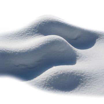 A vivid, atmospheric reinterpretation of natural winter snow pile isolated, bright sunlight reflection with detailed texture for seasonal design use, written with richer detail and modern clarity.