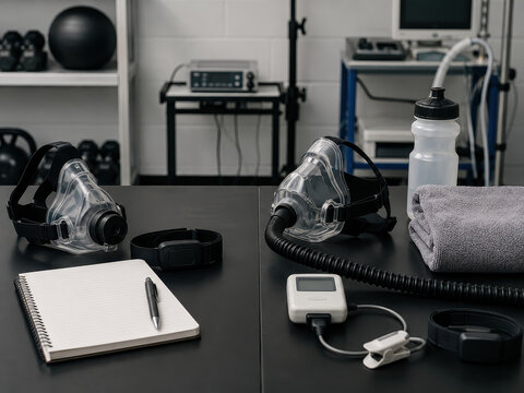 Resting Breathing and Exercise Hyperpnea Comparison Lab Setup