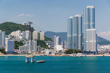 Marine City skyline along the waterfront © Evgeny Karandaev