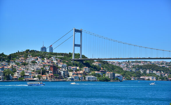 A view of the Bosphorus in Istanbul, Turkey.