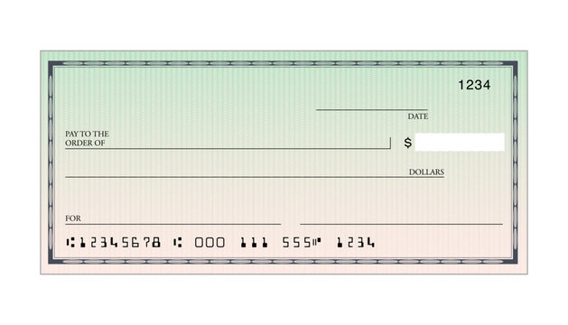Blank Generic U.S. Bank Check