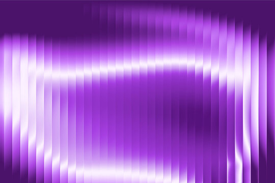 Abstract fractal glass texture with ribbed light refraction. Vibrant purple digital art background for modern design projects.