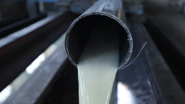 Metal Processing Factory. Industrial Metal Processing Factory. CNC Steel Machine Operating In Slow Motion. Automated Precision Metalworking, Sparks, Heavy Industry Production Process.