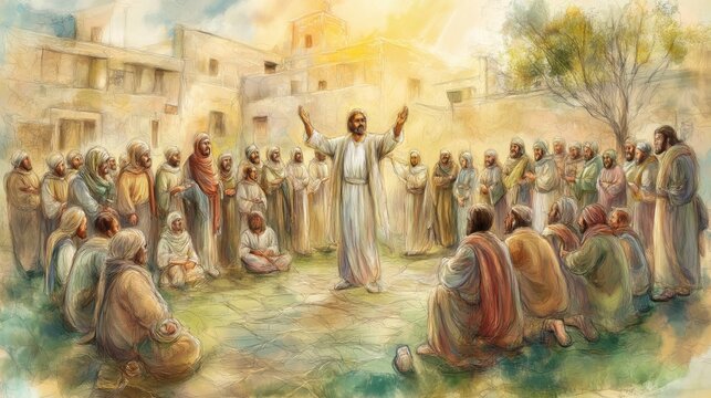 As Paul blesses the gathered believers with uplifted hands, the peaceful gathering reminds us that God's grace, unity, and hope strengthen every faithful heart for the journey ahead.
