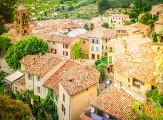 Fototapeta premium Moustiers-Sainte-Marie, France, Provence.