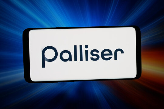 Stuttgart, Germany - 07-10-2026: In this photo illustration, the logo of British investment company Palliser Capital is displayed on a smartphone in front of abstract background on computer screen.