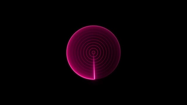 Radar Scanning Navigation. glowing neon golden color radar technology animation icon t background,  and green colour rader animation.