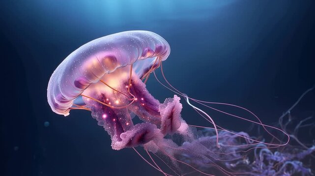 jelly fish in the aquarium