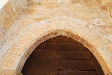 Architectural details of The Convent of San Francisco in Zamora city, Spain © SoniaBonet