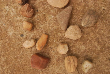 Rocks on the ground from stone © oleg