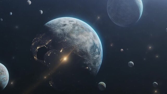 moon and stars