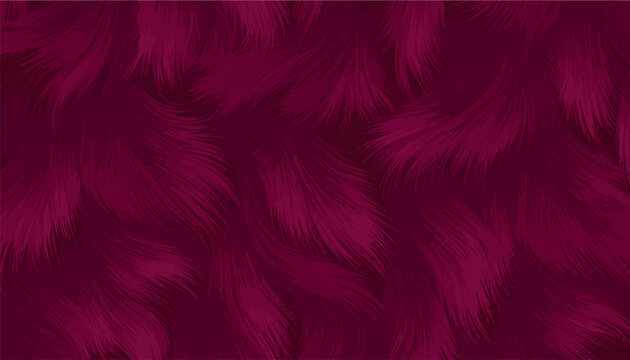 A vibrant magenta abstract background featuring soft, flowing fur-like textures and layered feathery strokes in a seamless, elegant pattern, ideal for modern design projects and luxury wallpaper.