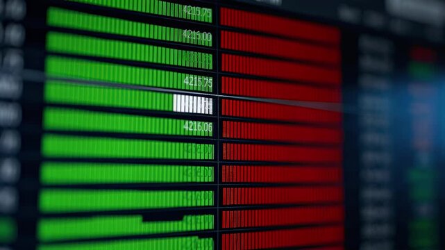 Detailed view of an index derivatives order book interface showing granular depthofmarket levels with the bidask spread perfectly clear and the rest of the screen intentionally out