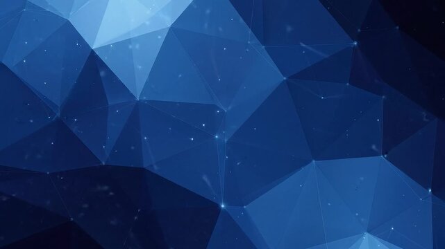 Abstract geometric blue low poly background
