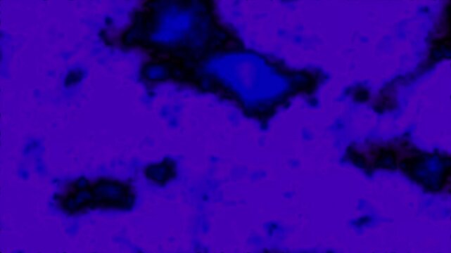 Abstract ultraviolet nitrate burn loop. Glowing purple chemical reaction motion background.