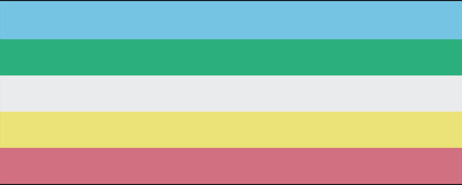 Disability pride flag. Color stripes representing a form of impairment