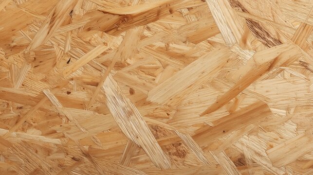 Osb wood board showing detailed texture and oriented strands