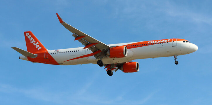 Madrid, Spain - June 28, 2026: Airbus A321 EasyJet Europe Neo 