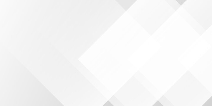 Minimalist white geometric background with overlapping diamond shapes and subtle gray gradients for professional business presentations and modern layout