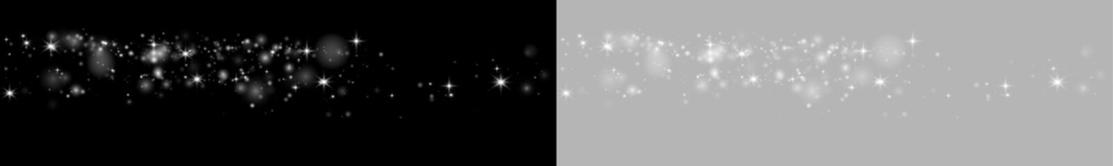 Crystal white shimmer dust with glowing highlights, floating particles, and transparent atmosphere. png  © Strongstock03