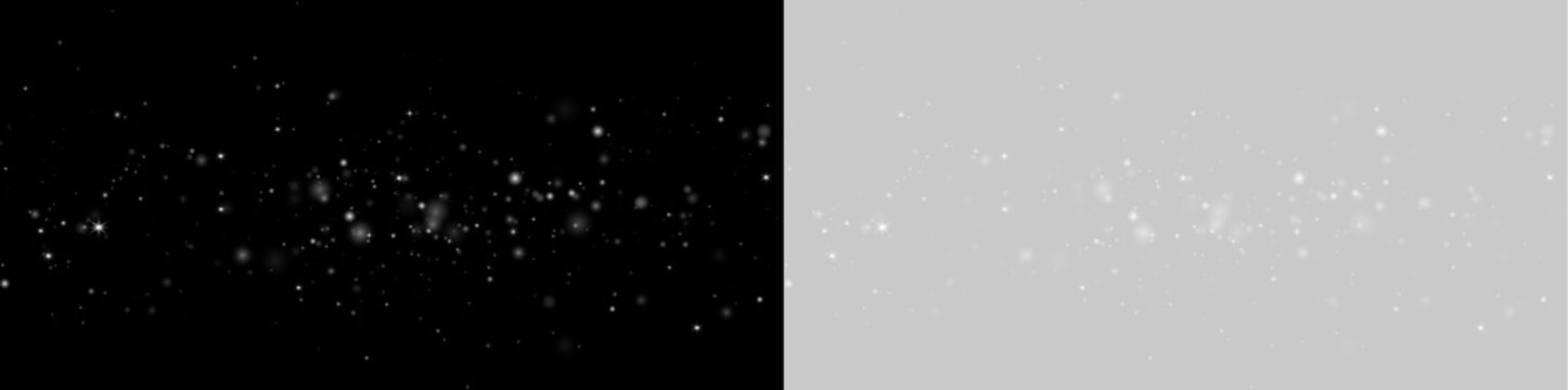 White sparkling micro particles with glowing haze, floating dust, and crystal clear effect. png
