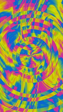 Psychedelic neon ripple distortion vertical loop