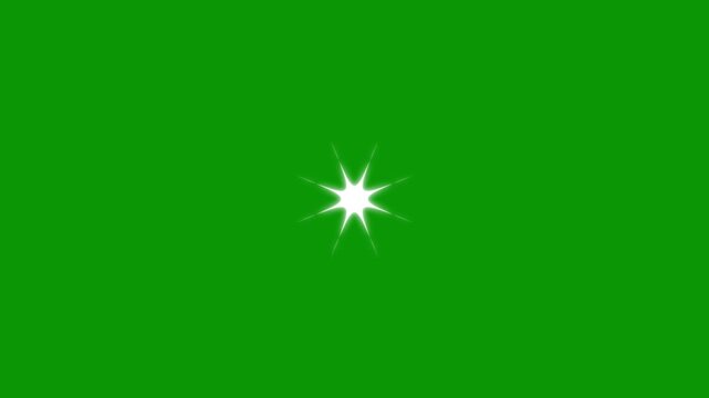 4k cartoon sparkle vector doodles, glowing light effect, retro shine movement, green screen background animation, sparkling stars shine animation, twinkling stars animation, blinking stars vid
