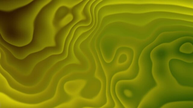 Abstract liquid gradient background, with smooth organic, flowing waves in, olive and lime, green tones
