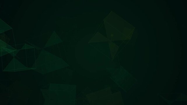 4K Crypto Ledger Cubes Motion Background Seamless Loop for Finance
