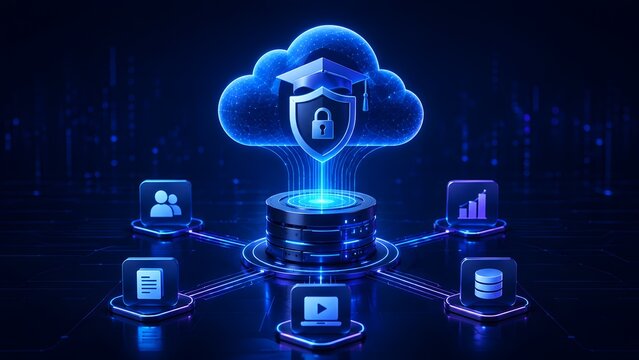 Secure Cloud-Based Learning Platform Delivering Digital Education and Centralized Data Management with Robust Data Protection.