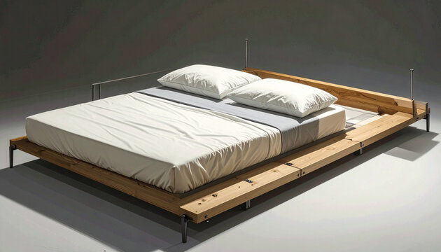Modern minimalist bed frame