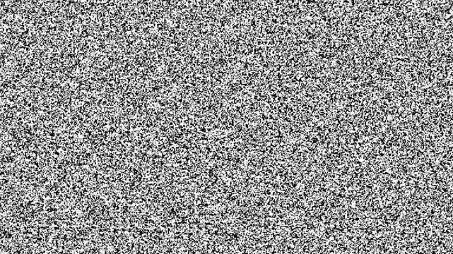 No Signal TV Static Noise. Glitch Interference Motion Graphic.
