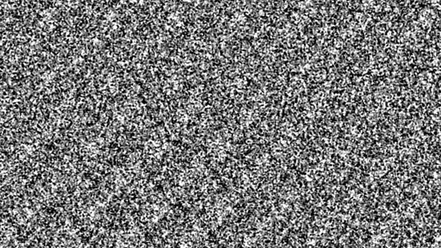 No Signal TV Static Noise. Glitch Interference Motion Graphic.