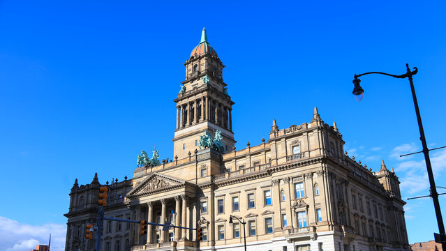 Wayne County Building Detroit historic Beaux Arts courthouse architecture