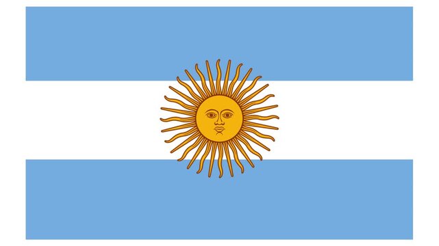 National Flag of argentina vector stock image, argentina flag cloth texture image