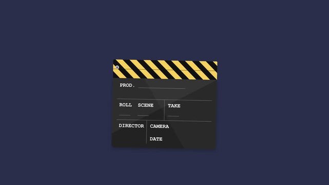 Clapperboard film production tool for cinema and video recording