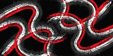 Gaming esport background striking stripes electric banner vector illustration design red black grunge brush wing comic pattern modern abstract concept livery stripes decal paint splash splatter. © Ahlakul Karimah