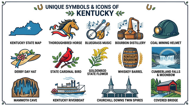 Kentucky Icons A Comprehensive Visual Guide to the State's Unique Symbols and Heritage