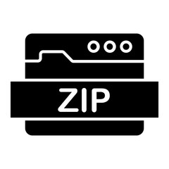 zip file Solid icon © darwin
