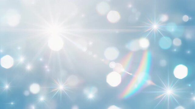 Abstract Background with Ethereal Rainbow Light Leaks and Prism Flares