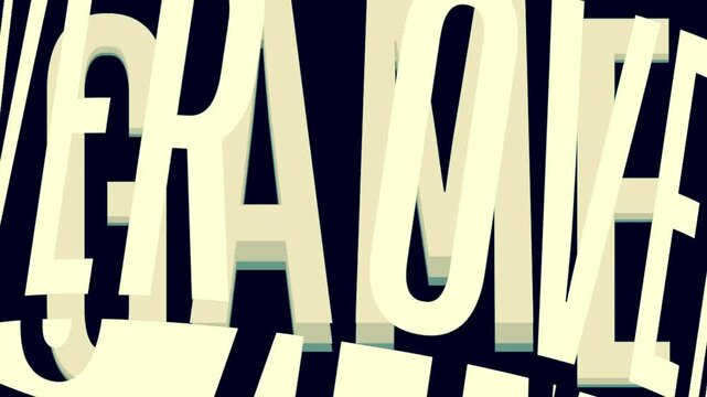 Game Over text phrase message loop animation